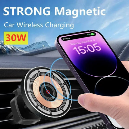 Magnetic Car Wireless Charger Air Vent Car Phone Holder Stand