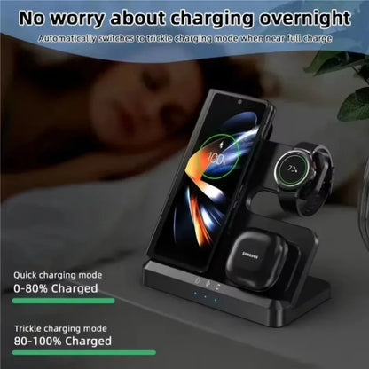 (For Samsung) 100W 3 In 1 Super Fast Wireless Charger Station