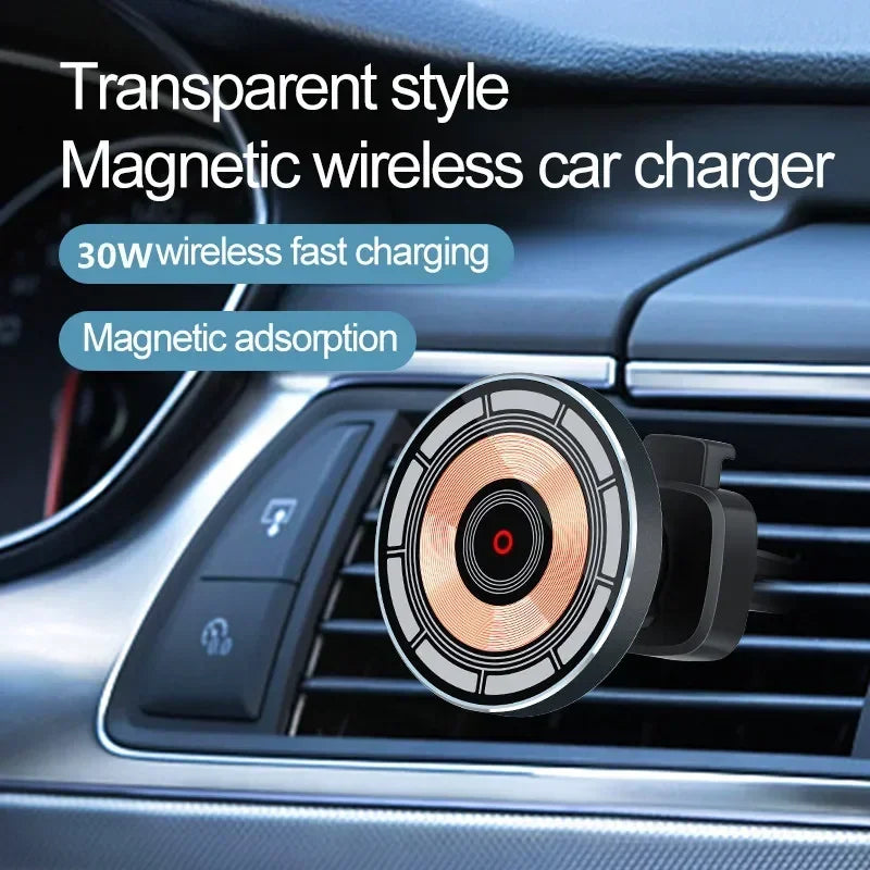 Magnetic Car Wireless Charger Air Vent Car Phone Holder Stand
