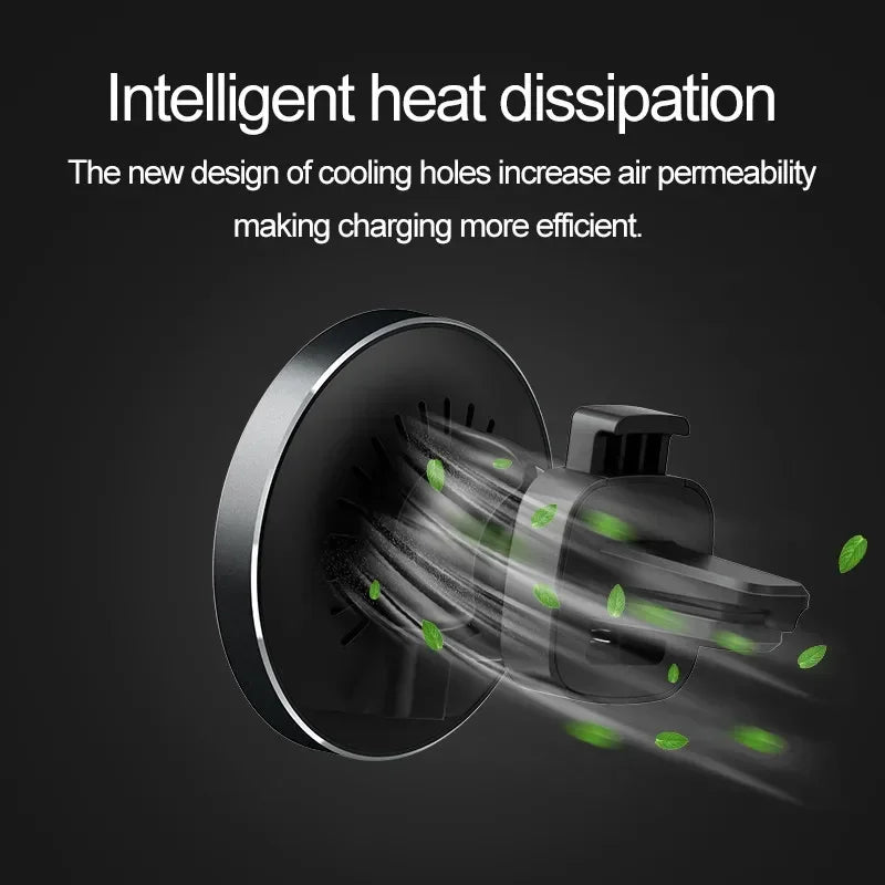 Magnetic Car Wireless Charger Air Vent Car Phone Holder Stand